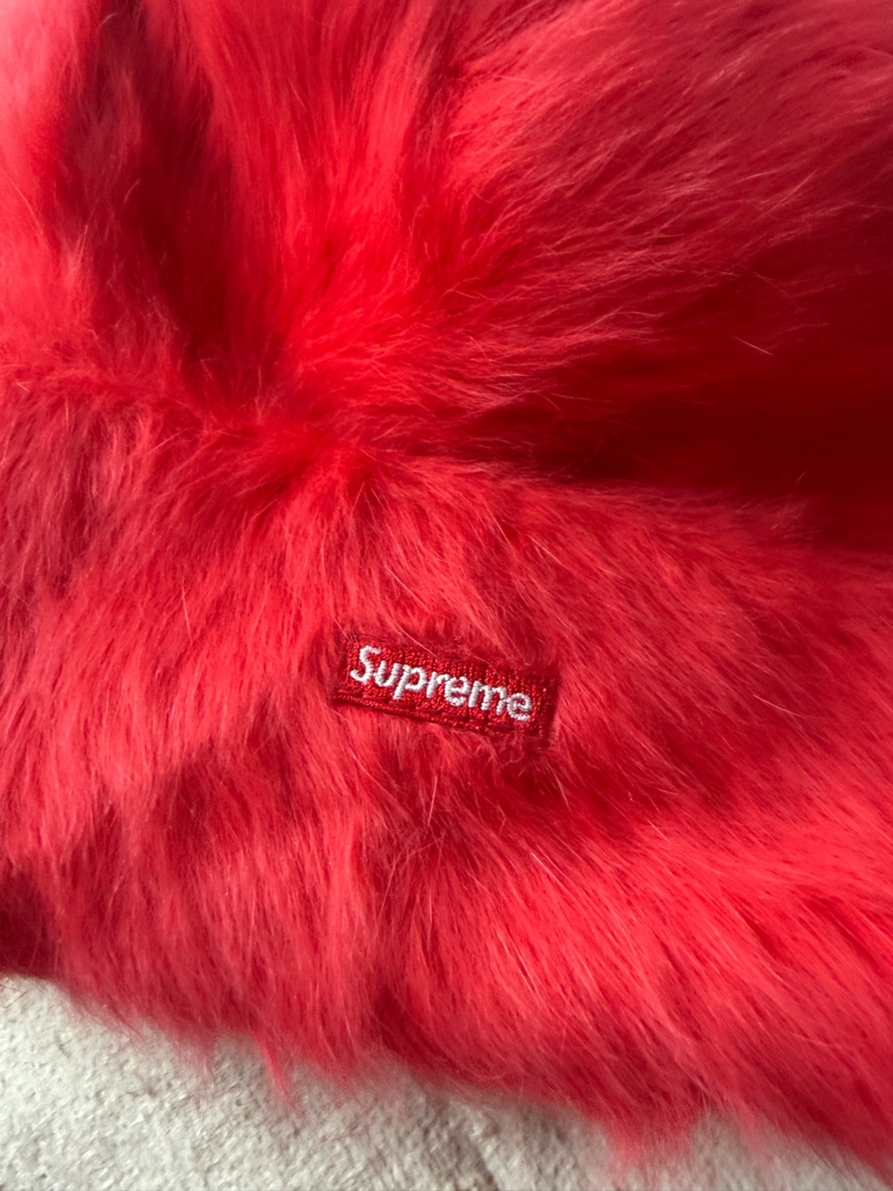 Supreme x Kangol Hot Pink Red Angora Fur Beanie - Picture 6 of 6